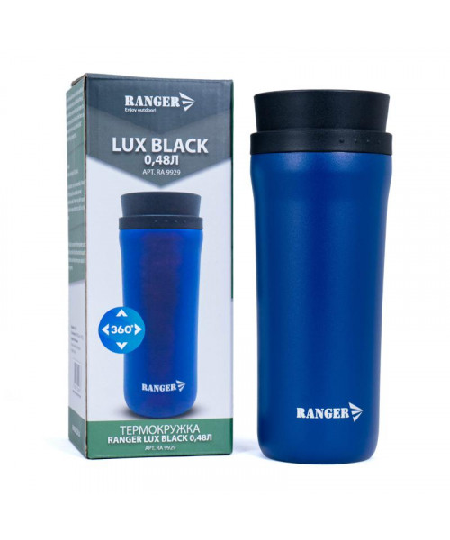 Термокружка Ranger Lux 0,48 L Black (Арт. RA 9929)