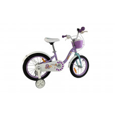 Велосипед дитячий RoyalBaby Chipmunk MM Girls 14", OFFICIAL UA, фіолетовий