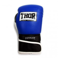 Рукавички боксерські THOR ULTIMATE 16oz / PU / синьо-чорно-білі