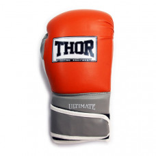 Рукавички боксерські THOR ULTIMATE 16oz / PU / оранжево-біло-сірі