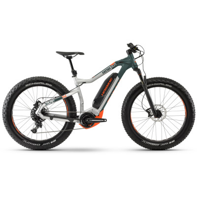 Електровелосипед Haibike XDURO FatSix 8.0 500Wh 11 s. NX 26', рама M, сіро-зелено-Помаранчевий, 2020