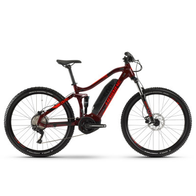 Електровелосипед Haibike SDURO FullSeven Life 1.0 500Wh 10 s. Deore 27.5, рама M, вишнево-чорно-червоний, 2020