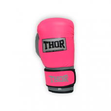 Рукавички боксерські THOR TYPHOON 10oz / PU / рожево-біло-сірі