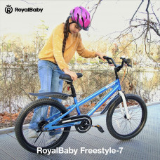 Велосипед RoyalBaby FREESTYLE 7TH 18', OFFICIAL UA, синій