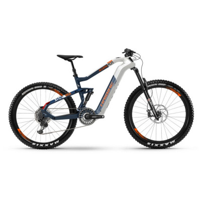 Електровелосипед Haibike XDURO AllMtn 5.0 Carbon FLYON i630Wh 11 s. NX 27.5/ 29', рама L, біло-синьо-сірий, 2020