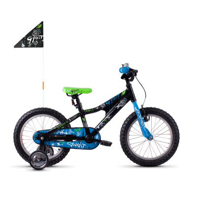 Велосипед Ghost POWERKID 16', чорно-синьо-білий, 2021