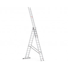 Трьохсекційна алюмінієва драбина VIRASTAR Triomax Pro 3x14 сходинок