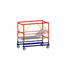 Базовий блок вишки-тури VIRASTAR КОМПАКТ 1,7x0,8 м (з колесами)