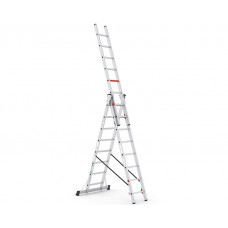 Трьохсекційна алюмінієва драбина VIRASTAR Triomax Pro 3x8 сходинок