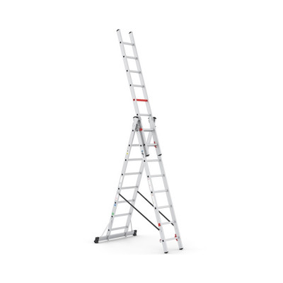 Трьохсекційна алюмінієва драбина VIRASTAR Triomax Pro 3x8 сходинок