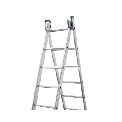 Алюмінієва двосекційна драбина 2x12 сходинок DUOMAX VIRASTAR