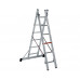 Двосекційна алюмінієва драбина-стрем’янка Duomax Pro VIRASTAR DUOCOMBI 2х6 сходинок Двосекційна алюмінієва драбина-стрем’янка Duomax Pro VIRASTAR DUOCOMBI 2х6 сходинок