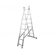 Алюмінієва двосекційна драбина 2x8 сходинок DUOMAX VIRASTAR