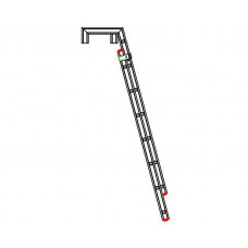 Драбина для напіввагонів VIRASTAR 3 м
