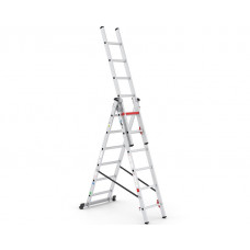 Трьохсекційна алюмінієва драбина VIRASTAR Triomax Pro 3x6 сходинок