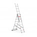 Трьохсекційна алюмінієва драбина VIRASTAR Triomax Pro 3x6 сходинок Трьохсекційна алюмінієва драбина VIRASTAR Triomax Pro 3x6 сходинок