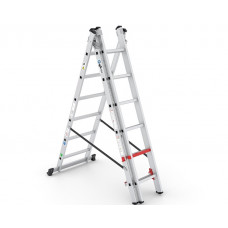 Трьохсекційна алюмінієва драбина VIRASTAR Triomax Pro 3x6 сходинок