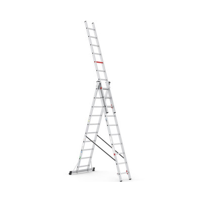 Трьохсекційна алюмінієва драбина VIRASTAR Triomax Pro 3x10 сходинок