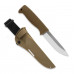 Нож Peltonen M07 (N690), без покрытия, coyote, coyote композитный чехол