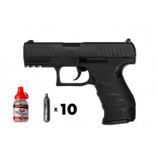 Акционный набор: Umarex Walther PPQ + Шарики Umarex Quality BBs + Баллон СО2 (10шт.)
