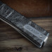 Ніж Ocaso Solstice, Engraved titanium, Topo Pattern, Satin