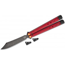 Нож Benchmade "Necron", balisong, ruby red G10