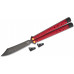 Нож Benchmade "Necron", balisong, ruby red G10