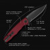 Ніж Ocaso Strategy, Red Aluminum, Black
