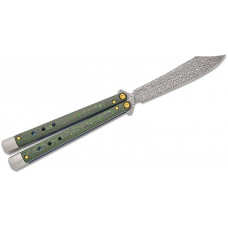 Нож Benchmade "Necron Limited", balisong, monarch dama, jungle wear fat carbon