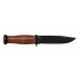 Нож Ka-Bar Mark I, черный, наборная кож. рукоять, кожаный чехол