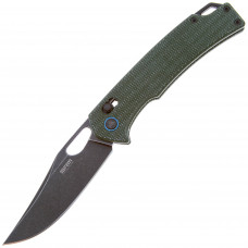 Ніж SRM Retreiver 9203-MG2, 10Cr15CoMoV, зелена мікарта, чорний