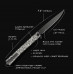 Ніж Ocaso Solstice, Engraved titanium Scroll Pattern, Black