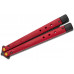 Нож Benchmade "Necron", balisong, ruby red G10