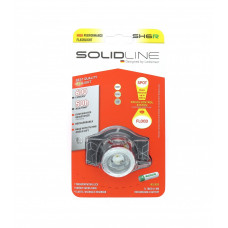 Налобный фонарь Solidline SH6R, заряжаемый, 600/250/30, блистер