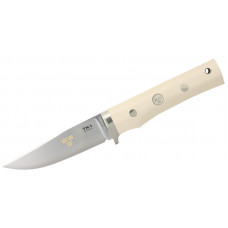 Нож Fallkniven Тк1 "Tre Kronor" 3G, слоновая кость, кожаные ножны