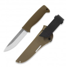 Нож Peltonen M07 (N690), без покрытия, coyote, coyote композитный чехол