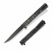 Ніж Ocaso Solstice, Engraved titanium Topo Pattern, Black