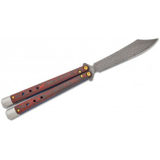 Нож Benchmade "Necron Limited", balisong, weehawk dama, lava flow fat carbon