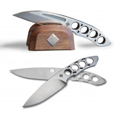 Набор из двух ножей Ocaso "Duo Desk Knife Spear Point" с подставкой из древесины ореха