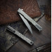 Ніж Ocaso Solstice, Engraved titanium, Scroll Pattern, Satin
