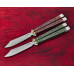 Нож Benchmade "Necron Limited", balisong, weehawk dama, lava flow fat carbon