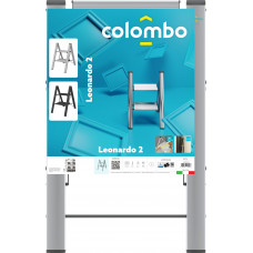 Драбина Colombo Leonardo Black 2 щаблі (G300A02W)