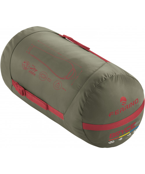 Спальний мішок Ferrino Bryce SM/+7°C Green Left (86375MVV)