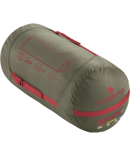 Спальний мішок Ferrino Bryce SQ/+9°C Green Left (86376MVVS)
