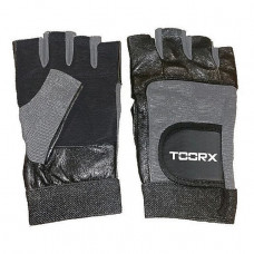 Рукавиці для фітнесу Toorx зі шкіри та спандексу S Neri/Grigi (AHF-031)