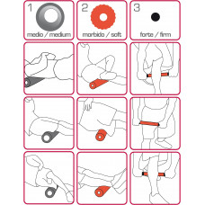 Набір масажерів Toorx Rullo 3 в 1 Nero/Arancio/Grigio (AHF-091)