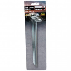 Кілки High Peak Steel Round Peg 20 см 6 шт. Silver (42213)