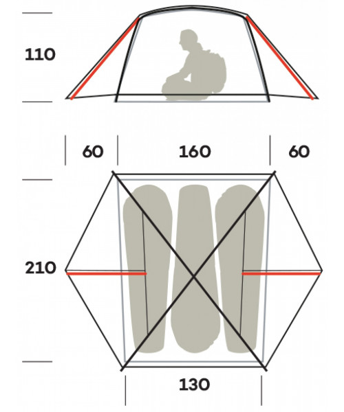 Намет тримісний Ferrino Nemesi 3 Pro Green (91213QVVFR) Намет тримісний Ferrino Nemesi 3 Pro Green (91213QVVFR)