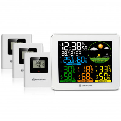 Метеостанція Bresser Colour Weather Station with 3 Sensors (9600028/13452)