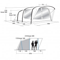 Намет Outwell Lindale 5PA Blue (111033)